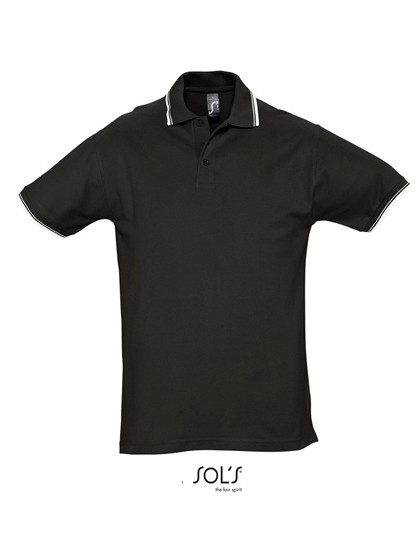 SOL´S Contrast-Polo Practice Black