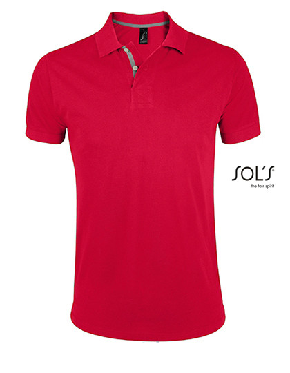 SOL´S Men´s Polo Shirt Portland Red