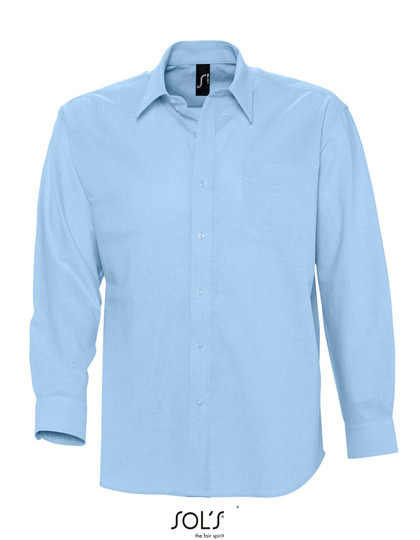 SOL´S Men´s Oxford-Shirt Boston Long Sleeve Sky Blue