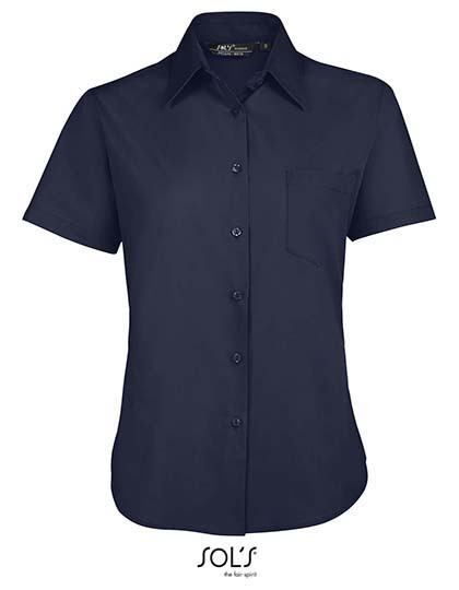 SOL´S Popeline-Blouse Escape Short Sleeve Dark Blue