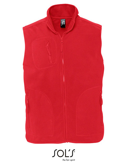 SOL´S Unisex Fleece Vest Norway Red