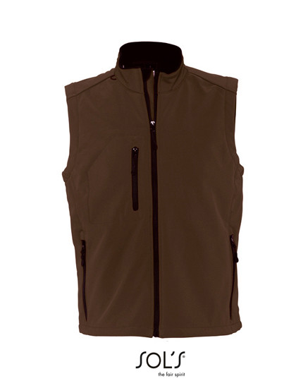 SOL´S Men´s Sleeveless Softshell Rallye Dark Chocolate