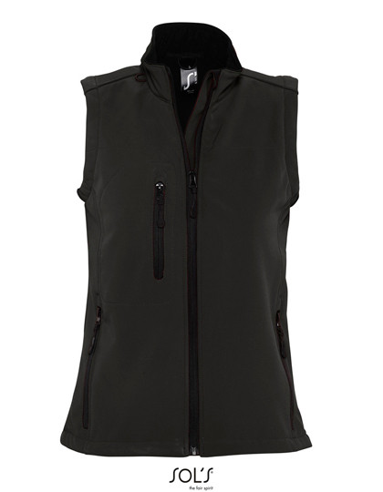 SOL´S Women´s Sleeveless Softshell Rallye Black