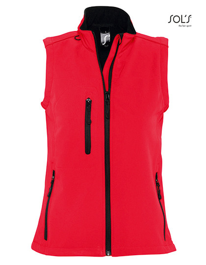 SOL´S Women´s Sleeveless Softshell Rallye Red