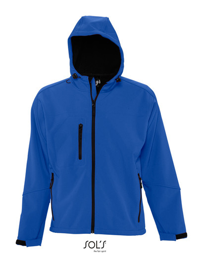 SOL´S Men´s Hooded Softshell Jacket Replay Royal Blue 241
