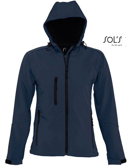 SOL´S Women´s Hooded Softshell Jacket Replay French Navy