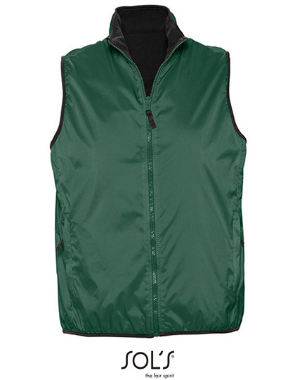 SOL´S Unisex Reversible Bodywarmer Winner Forest Green