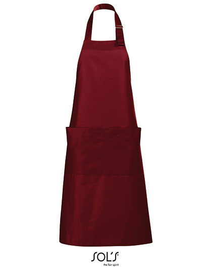 SOL´S Long Apron Gala Burgundy