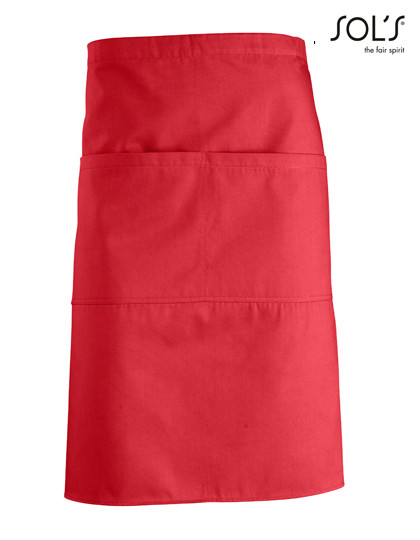SOL´S Medium Apron Greenwich Red