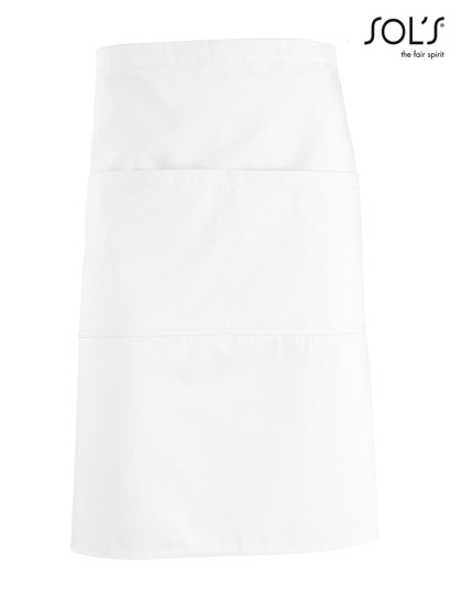 SOL´S Medium Apron Greenwich White