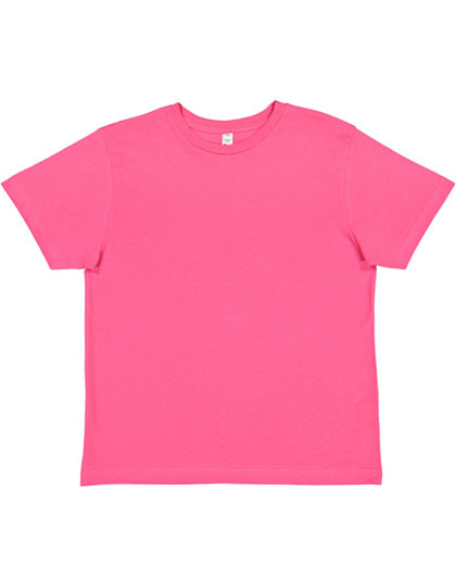 Rabbit Skins Youth Fine Jersey T-Shirt Hot Pink