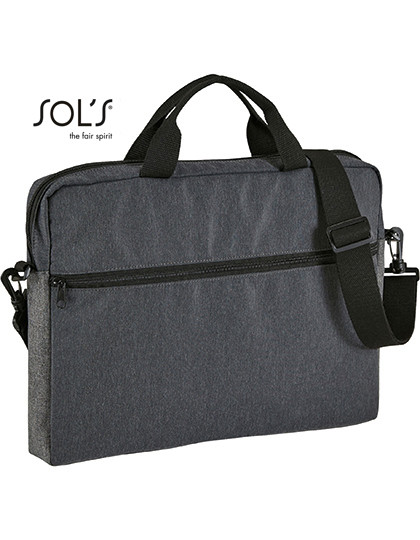 SOL´S Dual Material Briefcase Porter Charcoal Melange