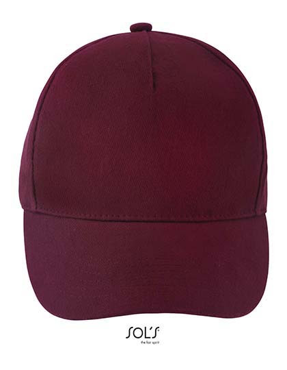 SOL´S Five Panels Cap Long Beach Burgundy