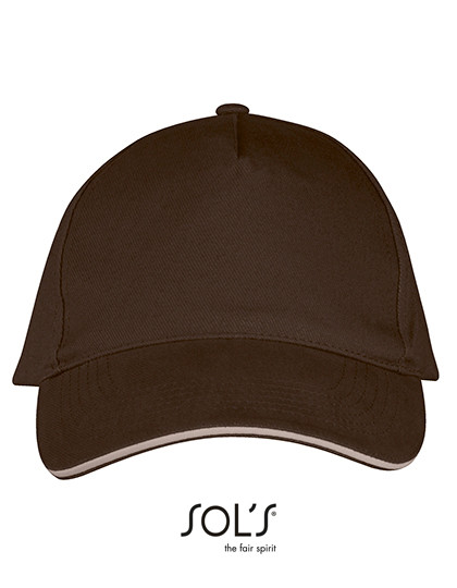 SOL´S Five Panels Cap Long Beach Chocolate