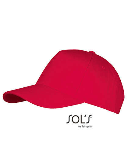SOL´S Five Panels Cap Long Beach Red