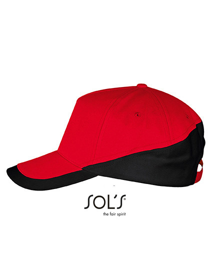 SOL´S 5 Panels Contrasted Cap Booster Red