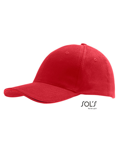 SOL´S Six Panel Cap Buffalo Red