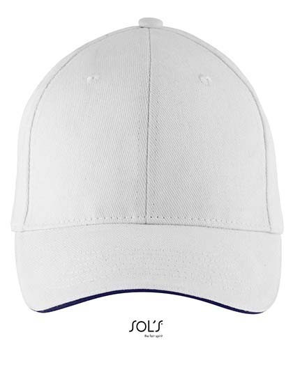 SOL´S Six Panel Cap Buffalo White