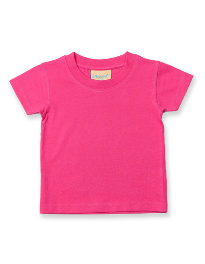 Larkwood Baby-Kids Crew Neck T-Shirt Fuchsia