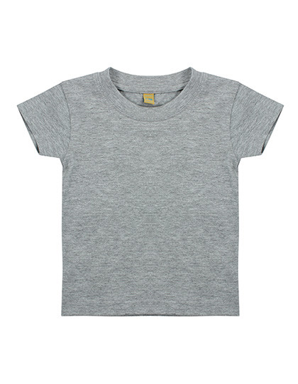 Larkwood Baby-Kids Crew Neck T-Shirt Heather Grey