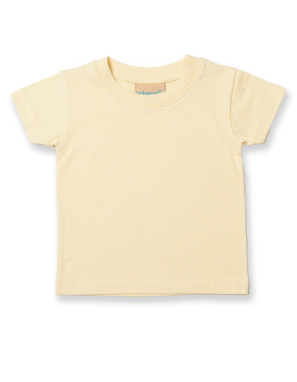 Larkwood Baby-Kids Crew Neck T-Shirt Pale Yellow