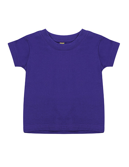 Larkwood Baby-Kids Crew Neck T-Shirt Purple