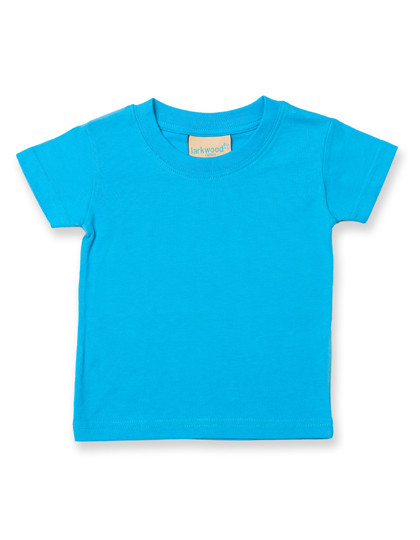 Larkwood Baby-Kids Crew Neck T-Shirt Turquoise