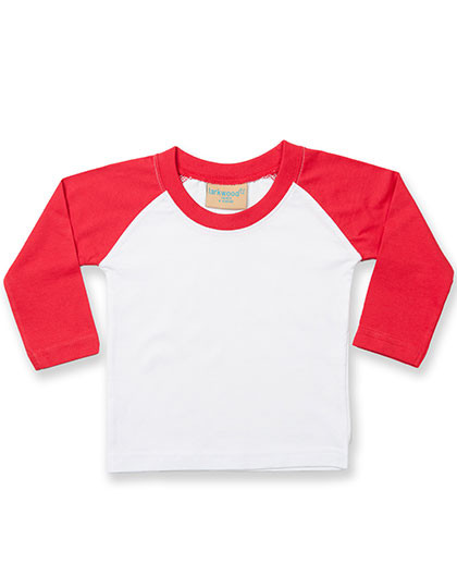 Larkwood Long Sleeved Baseball T-Shirt White