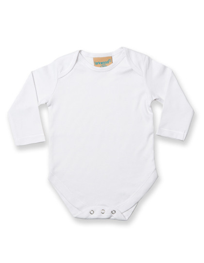 Larkwood Long Sleeved Baby Bodysuit White