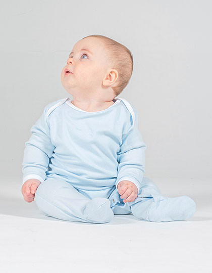 Larkwood Contrast Long Sleeved Sleepsuit