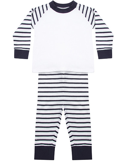 Larkwood Striped Pyjamas Navy Stripe