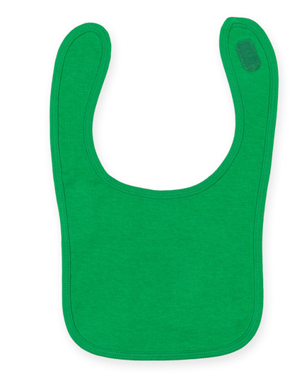 Larkwood Plain And Contrast Bib Kelly Green