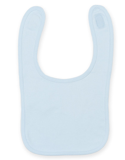 Larkwood Plain And Contrast Bib Pale Blue