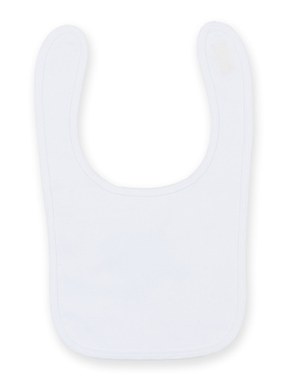 Larkwood Plain And Contrast Bib White