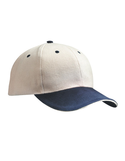 Myrtle beach 6-Panel Sandwich Cap Beige