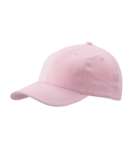 Myrtle beach 6-Panel Sandwich Cap Light Pink