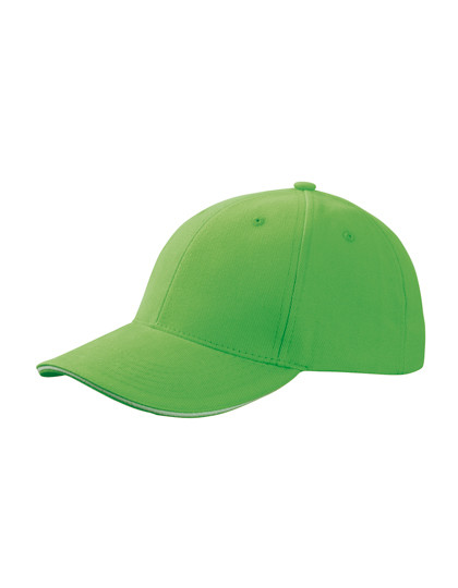 Myrtle beach 6-Panel Sandwich Cap Lime Green