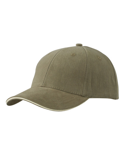 Myrtle beach 6-Panel Sandwich Cap Olive