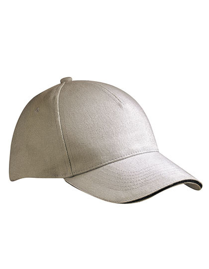 Myrtle beach 5 Panel Sandwich Cap Light Grey