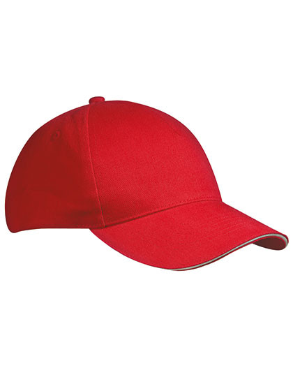Myrtle beach 5 Panel Sandwich Cap Red