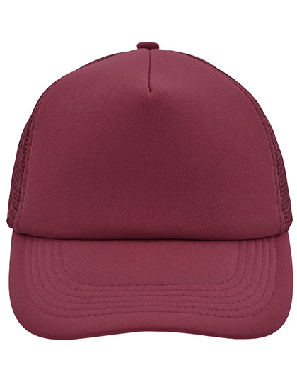 Daiber 5-Panel Polyester Mesh Cap Burgundy