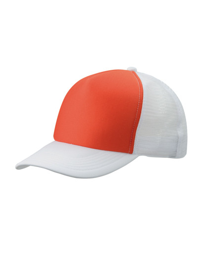 Daiber 5-Panel Polyester Mesh Cap Orange