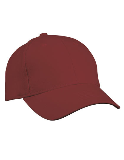 Myrtle beach 6 Panel Cap Heavy Cotton Burgundy