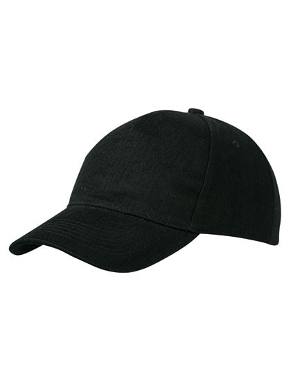 Myrtle beach 5 Panel Cap Heavy Cotton Black
