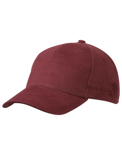 Myrtle beach 5 Panel Cap Heavy Cotton Burgundy