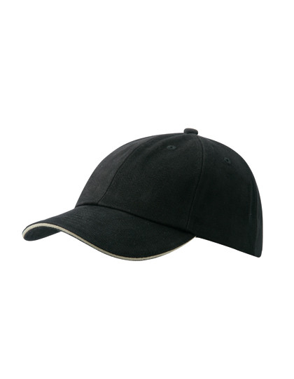 Myrtle beach 6-Panel Raver Sandwich Cap Black