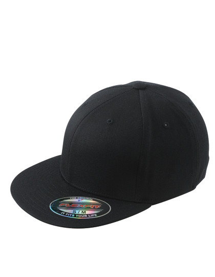 Myrtle beach 6 Panel Flexfit® Flat Peak Cap Black
