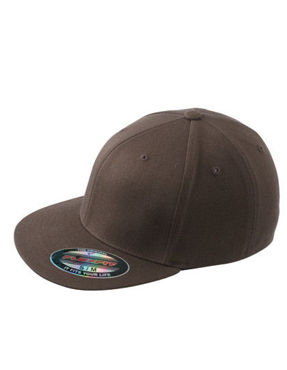 Myrtle beach 6 Panel Flexfit® Flat Peak Cap Dark Brown