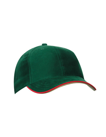 Myrtle beach 6 Panel Double Sandwich Cap Dark Green