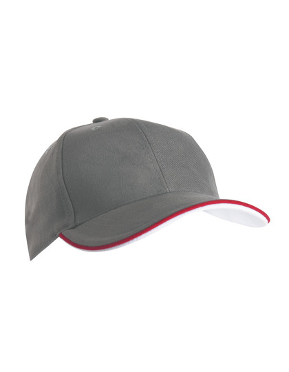 Myrtle beach 6 Panel Double Sandwich Cap Dark Grey